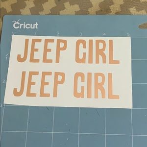 JEEP GIRL decal for car